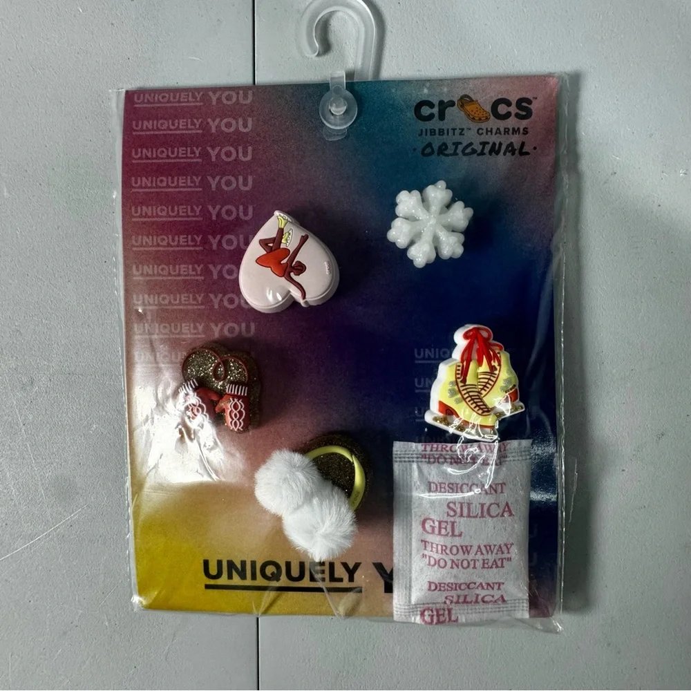 Crocs Jibbitz Multipack Winter Ice‎ Figure Skating Charms Girly Uniquely You 5